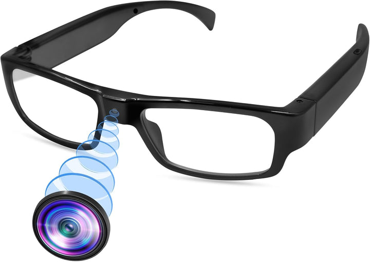 LXMIMI Kamera Brille, Brille Mini Kamera 1080P Sport Brille Kamera, Mini Action Kamera Unterstützung