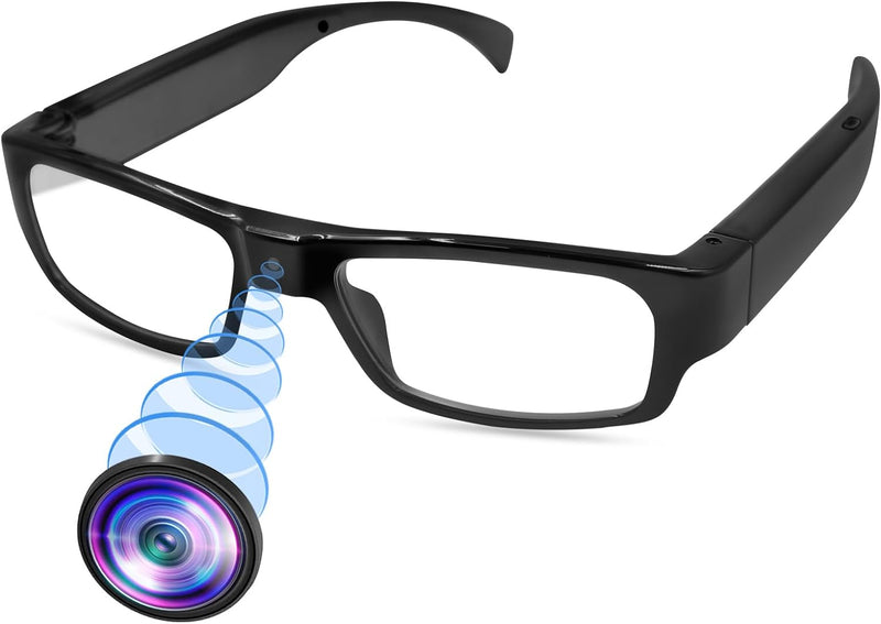 LXMIMI Kamera Brille, Brille Mini Kamera 1080P Sport Brille Kamera, Mini Action Kamera Unterstützung
