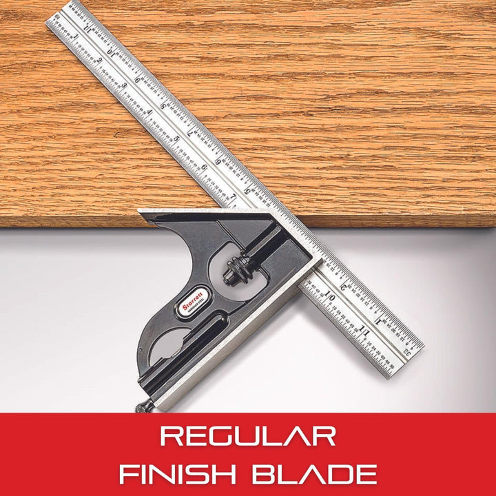 Starrett Gusseisen Quadrat - Mittel- und Winkelmesserköpfe mit normaler Messerkombination 300mm