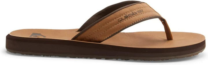 Quiksilver CARVER NUBUCK M SNDL TKD0 Herren Sandalen 40 EU Tan Pattern 1, 40 EU Tan Pattern 1
