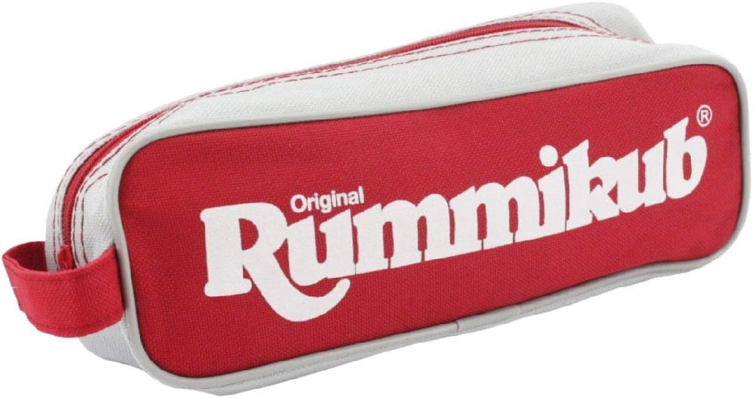 Jumbo Spiele Original Rummikub Travel Pouch - der Spieleklassiker mit kleiner Tasche für Reisen und