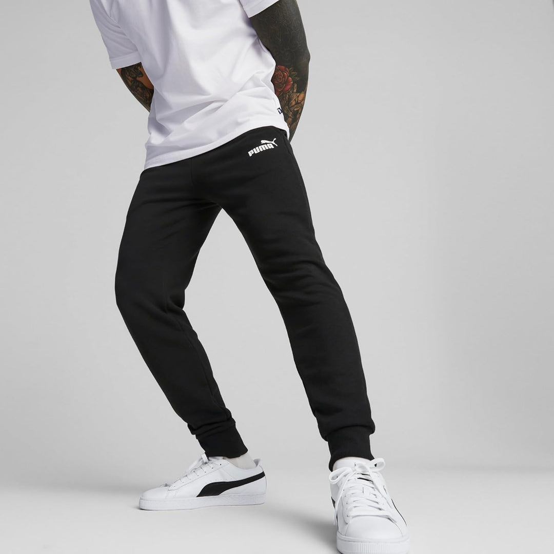 PUMA Herren Pants ESS Logo Pants Tr Cl Puma Black M Jogginghose, Puma Black M Jogginghose