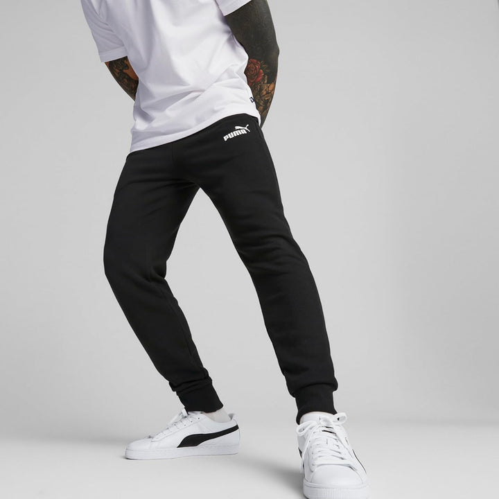 PUMA Herren Pants ESS Logo Pants Tr Cl Puma Black M Jogginghose, Puma Black M Jogginghose