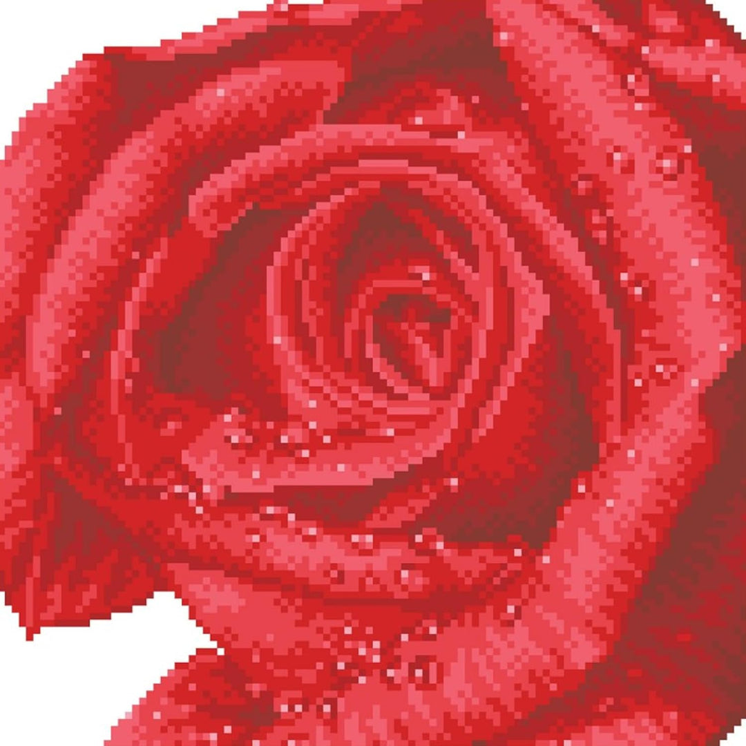 DIAMOND DOTZ DD5.039 - Original 5D Diamond Painting Set Rose, Kreativset mit 10.449 Diamant Mosaikst