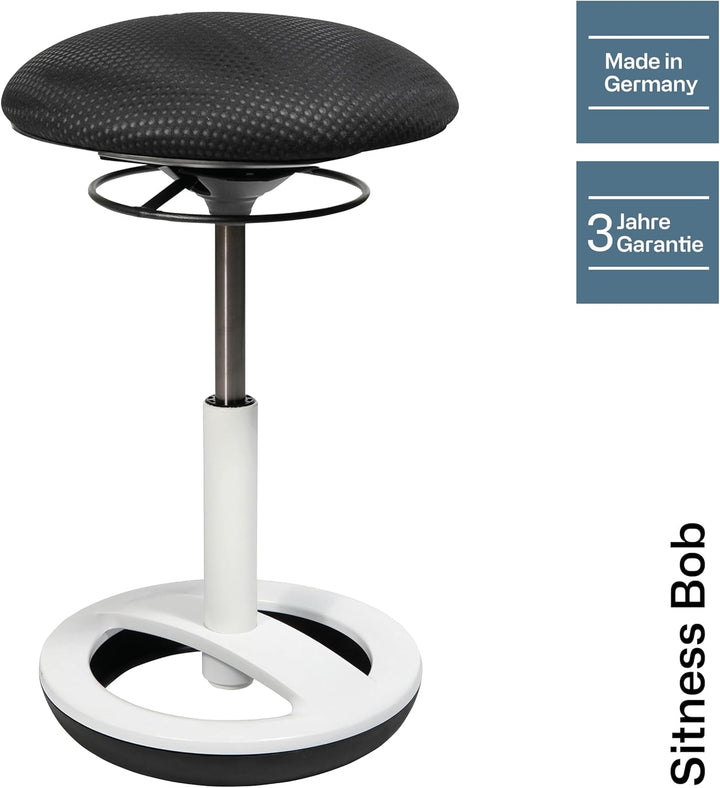 Topstar SU43BR0 Sitness Bob, ergonomischer Sitzhocker, Arbeitshocker, Bürohocker mit Schwingeffekt,