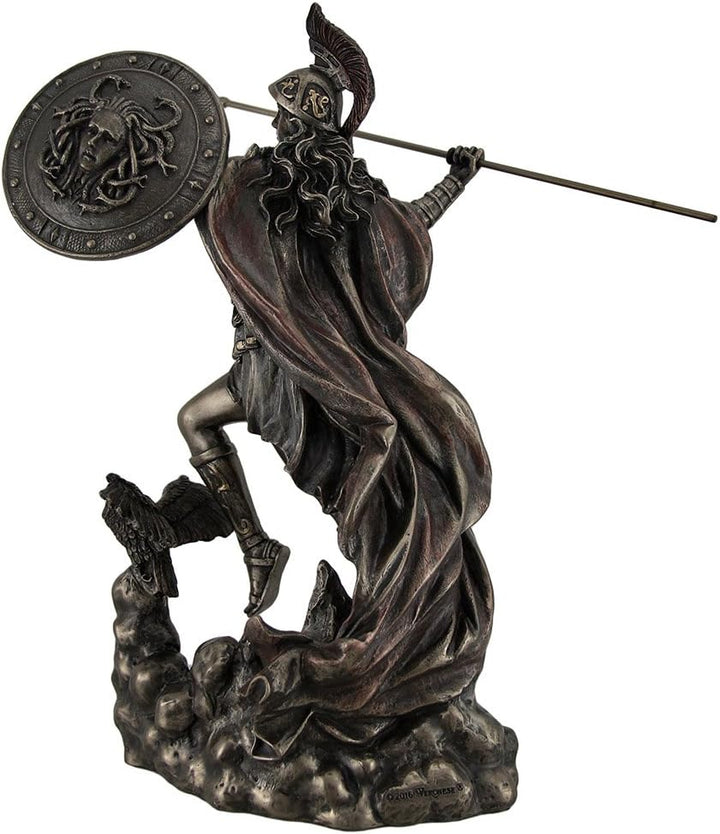 Athena Griechische Göttin der Weisheit & Krieg Werfen Javelin Bronze Finish Statue