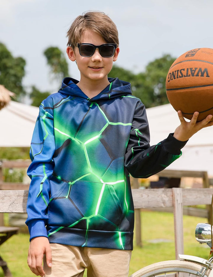kids4ever Unisex Kinder Hoodie 3D Lustig GedrucKt Kapuzenpullover Langarm Pullover Hoodies Sweatshir