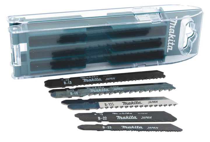 Makita B-44410 Stichsägeblatt-Set A 10-teilig mit Aufbewahrungsbox, ideal für Schnitte in Holz, Meta