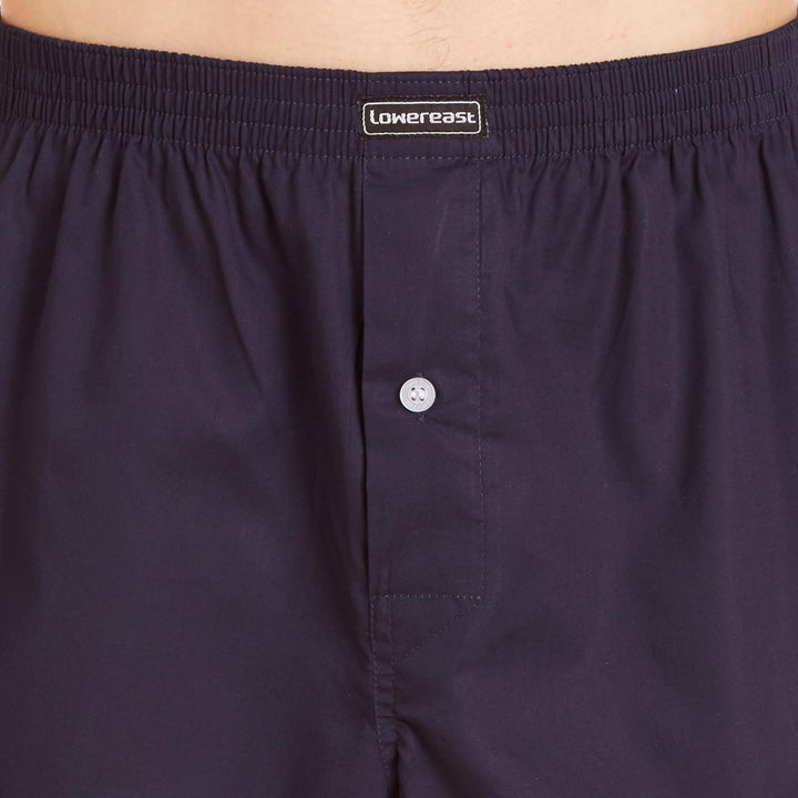 Lower East Herren American Boxershorts aus 100% Baumwolle: Packs in vielen Farben 6 Navy/Schwarz/Bor