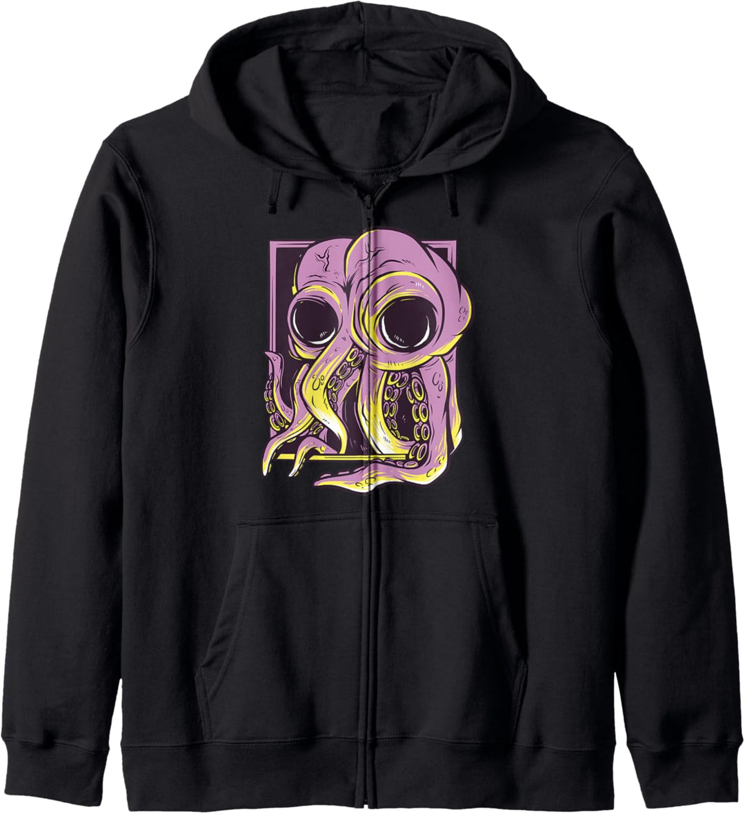 Octopus auf Porträt-Tentakel Kapuzenjacke