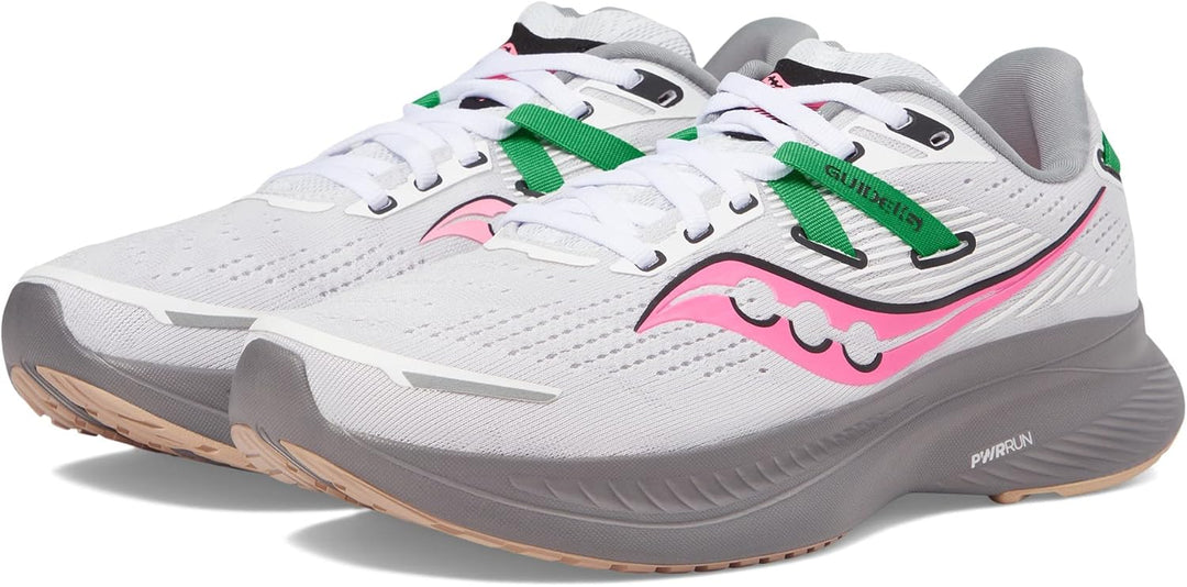 Saucony Damen Guide 16 Sneaker 36 EU 85 White Gravel, 36 EU 85 White Gravel