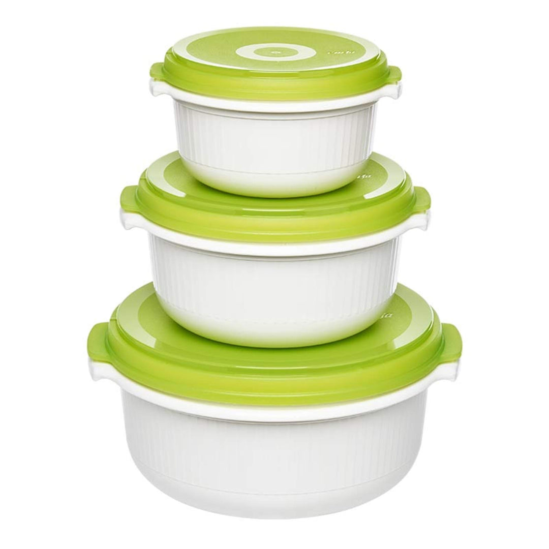 Mikrowellentopf 3er Set Micro Family Grün EMSA