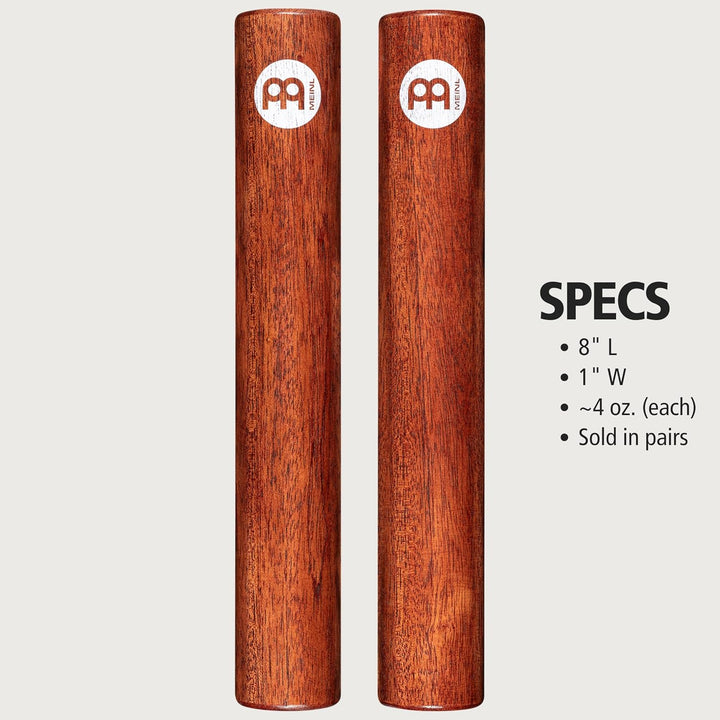 Meinl Percussion Wood Claves Instrument - 1 Paar zylindrische Klanghölzer - Musikinstrument - Indisc