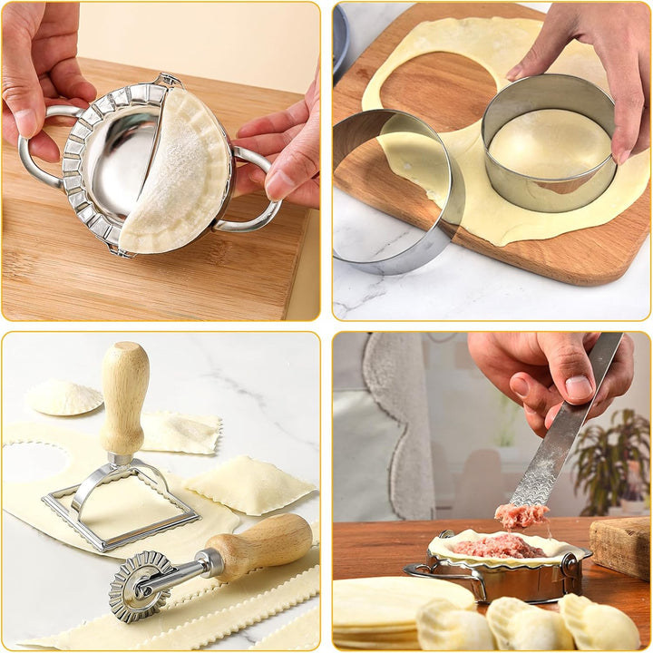 Jeinbuil 7 Stück Ravioli Former Edelstahl Maultaschen Former Ravioli Maker Mit Ravioli Ausstecher un