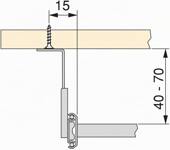 Emuca 4193121 3196621 Ausziehbare Tastaturablage mit zusätzlicher Einlage für die Maus, Grau