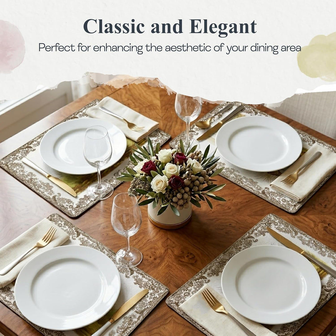 Pimpernel Spode Woodland Collection Tischsets | 4er-Set | hitzebeständige Matten | Kork-Rückseite |