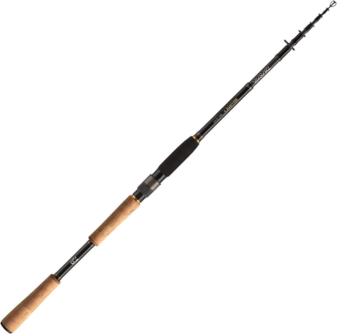 DAIWA 2021 Ballistic X Tele Spin, Teleskop-Spinn-Angelrute 8.86 Ft / 0.28-1.24 oz, 8.86 Ft / 0.28-1.