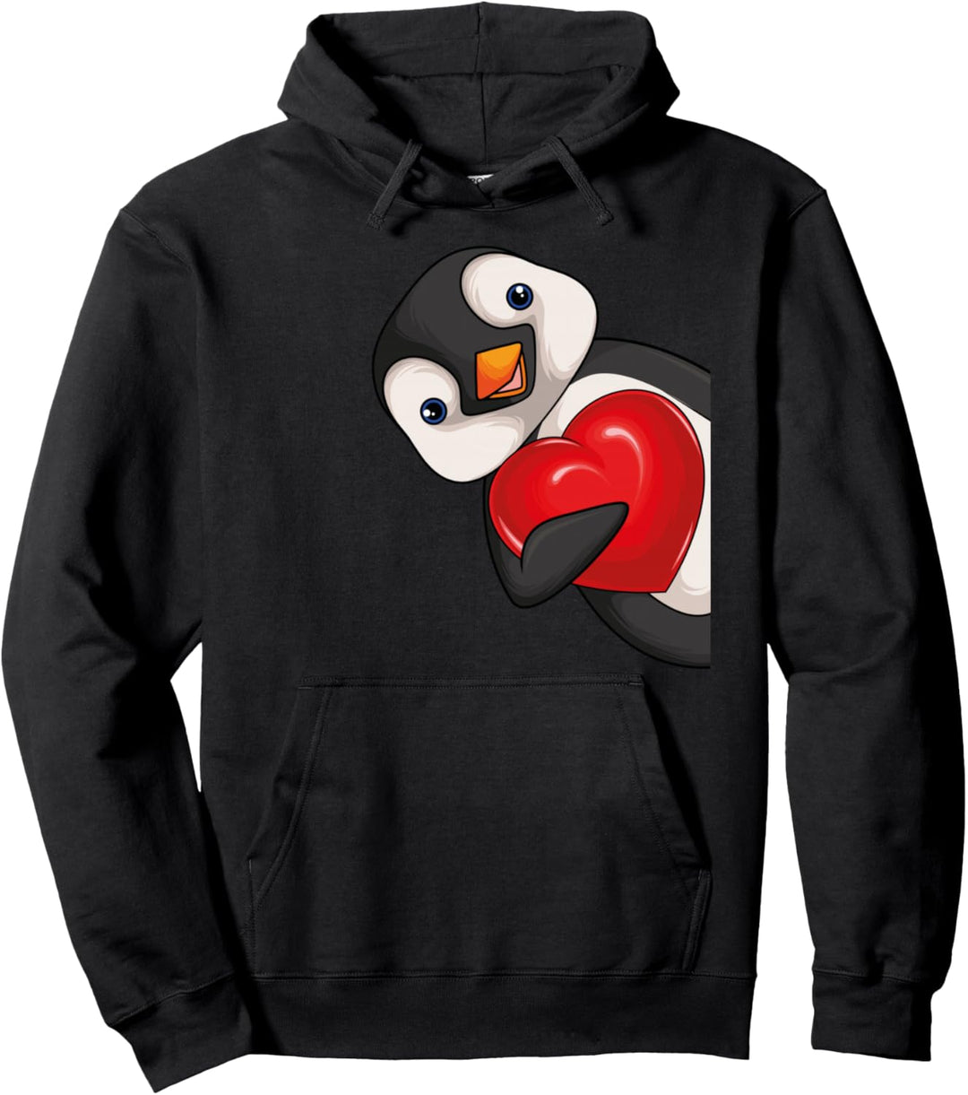 Pinguin Mädchen Damen Kinder Penguin Pullover Hoodie