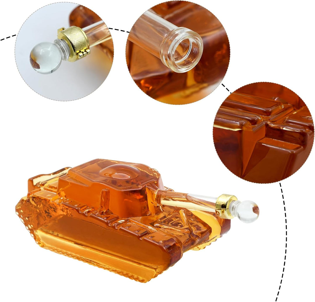 Tank Whiskey Shaker, Männergeschenk Einzigartiges personalisiertes Geschenk für Ehemann & Vater, Ide