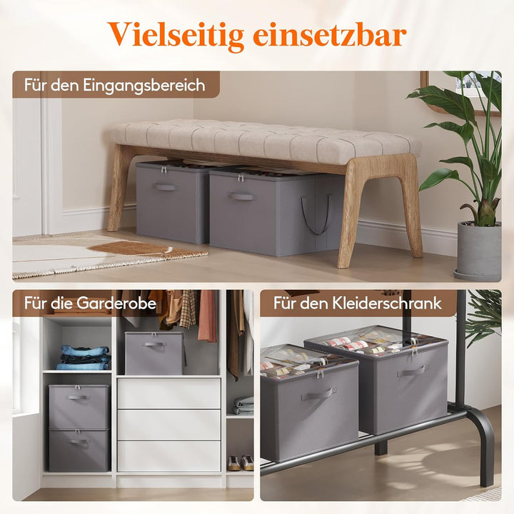Lifewit Schuhorganizer 1er Set für 8 Paar, Grosser Schuhschran für Closet mit Unterteilungen und Dec