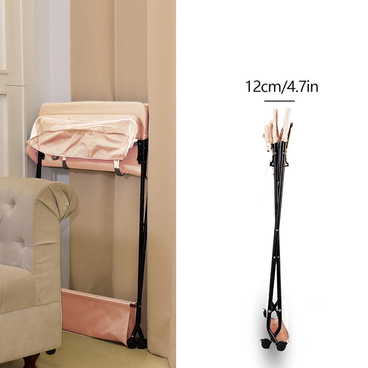 Klappbar Wickelunterlage und Tragbarer, Wickelaufsatz Baby mit Motiv Giraffe, Höhenverstellbar, Wick