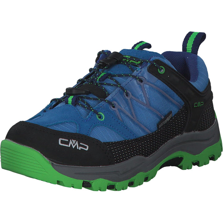 CMP Unisex Kinder Rigel Low Shoe Wp Trekking-& Wanderhalbschuhe 38 EU Blau Grau Grün Danube Bluish,