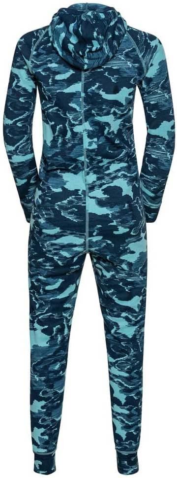 Odlo Unisex Kinder Active Warm Eco_159299 Funktionsunterwäsche Bodysuit 128 Reef Waters, 128 Reef Wa