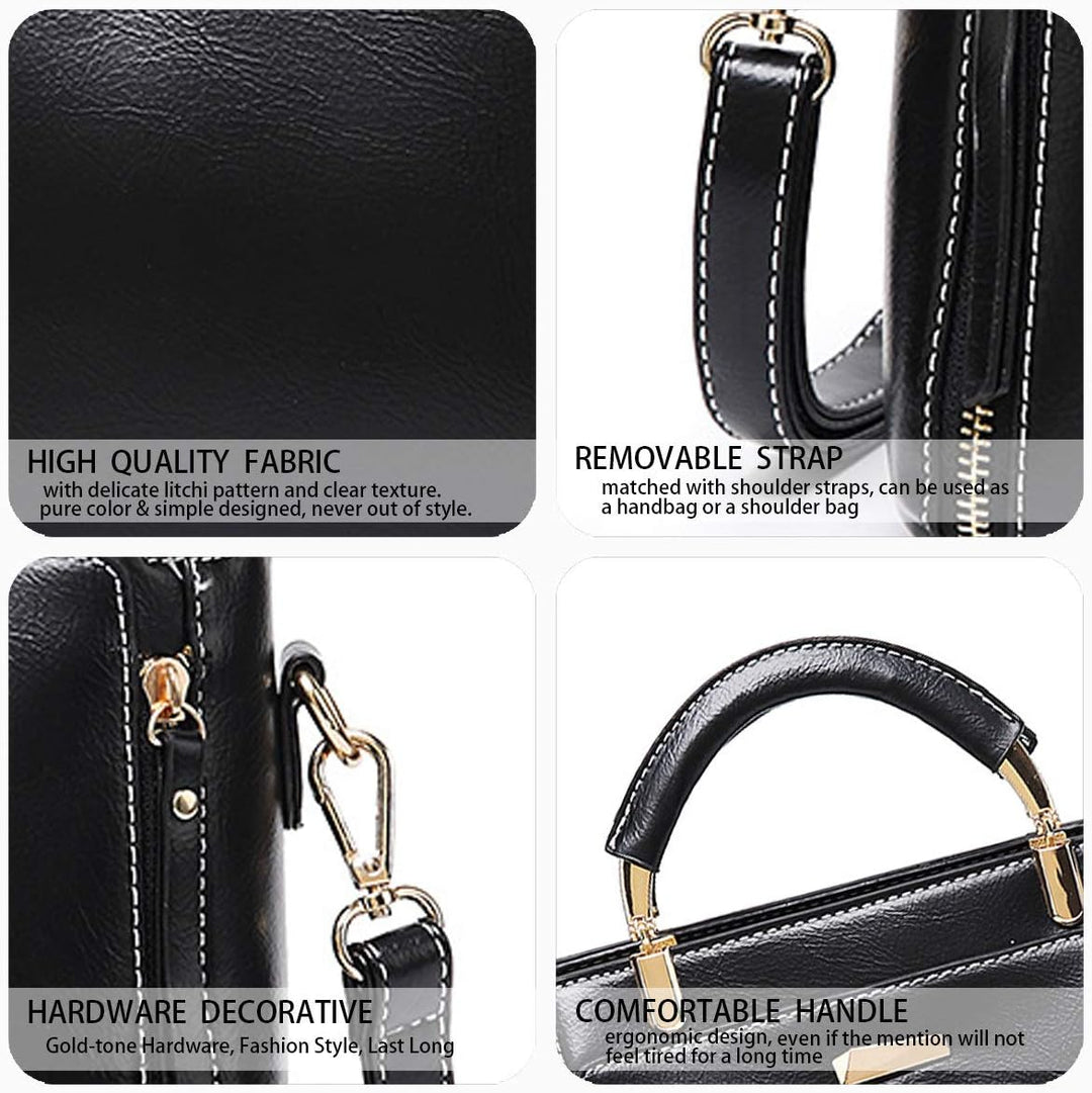 BUKESIYI Damen Tasche Umhängetasche Handtasche Frauen Klein Schultertasche Weekender Lack PU Leder C