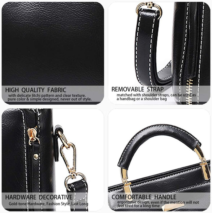BUKESIYI Damen Tasche Umhängetasche Handtasche Frauen Klein Schultertasche Weekender Lack PU Leder C