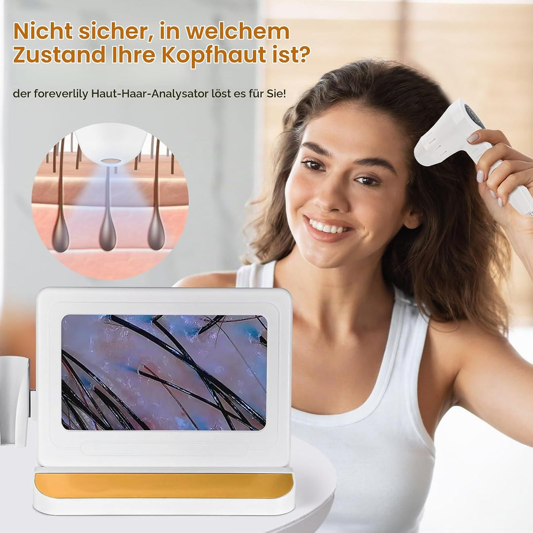 Skin Diagnosis Hair Analyzer, 11 Inch HD Screen Scalp Analysis Machine, Digital Hair Follicle Scalp