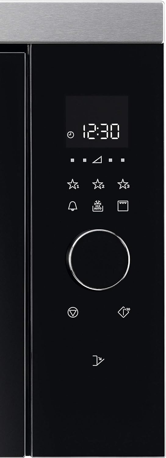 AEG MBE2657DEM 60cm Einbau-Mikrowelle / Touch-Bedienung / Grillfunktion / Display mit Uhr, Edelstahl