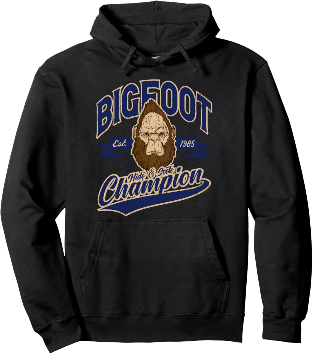 Bigfoot Versteckspiel Champion Vintage High School Pullover Hoodie