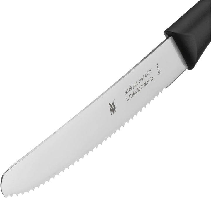 WMF Classic Line Frühstücksmesser Set 6-teilig, 23 cm, Brötchenmesser Wellenschliff, Brotzeitmesser,