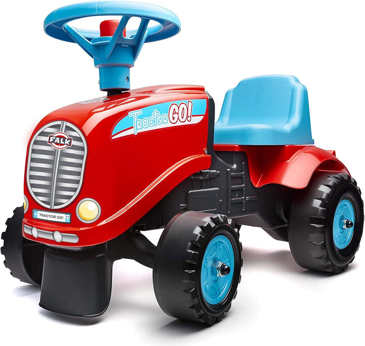 Falk - Traktor Go! Rutschauto mit Anhänger – ab 12 Monaten 2 Stile zur Personalisierung – Nummernsch