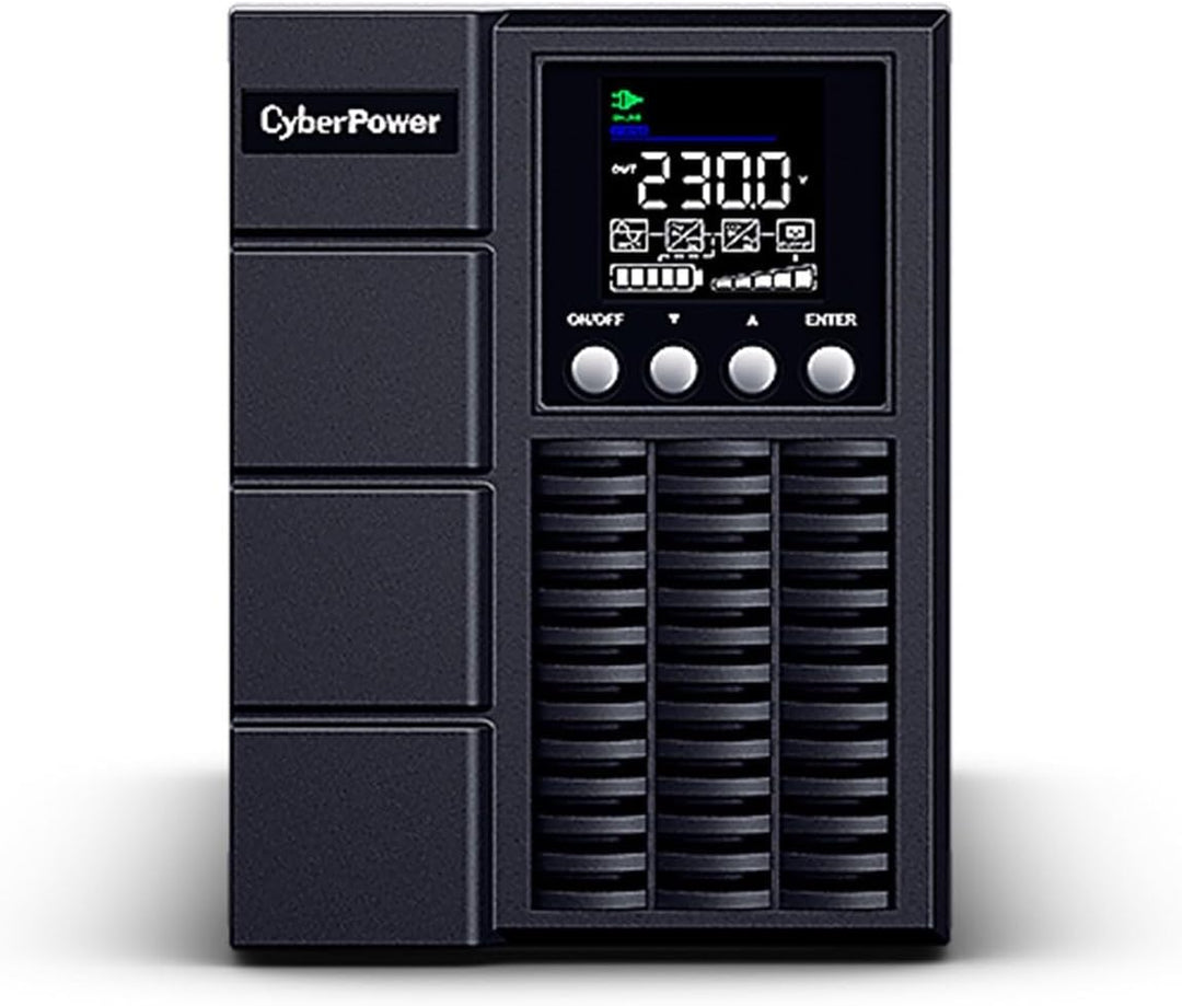 CyberPower OLS1000EA-DE Online-USV 1000VA/900W mit Doppelwandler-Topologie, Tower schwarz, reine Sin