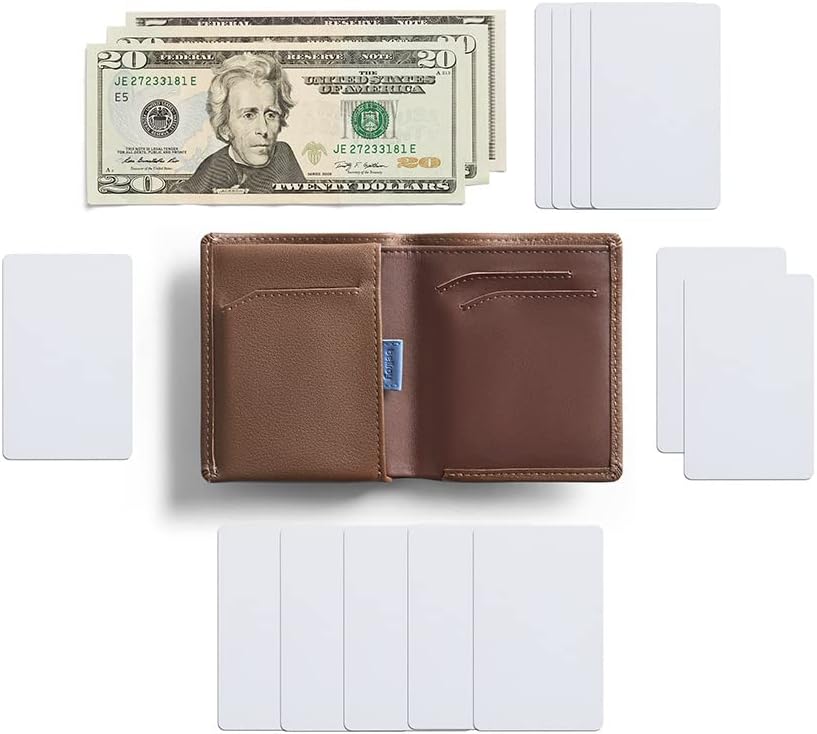 Bellroy Note Sleeve – dünne Lederbörse, mit RFID-Schutz (max. 11 Karten Plus Scheine) Hazelnut, Haze