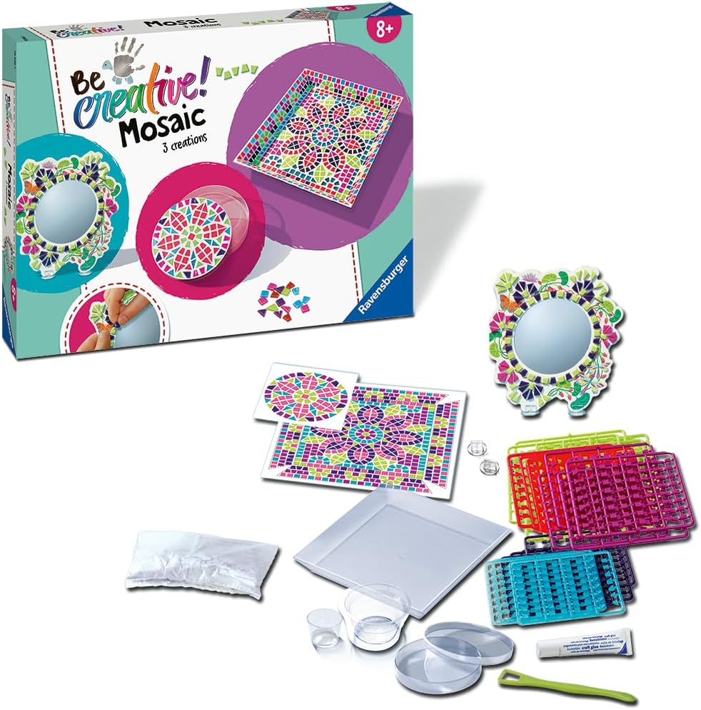 Ravensburger 18446 BeCreative Mosaik Romantik, DIY für Kinder ab 8 Jahren