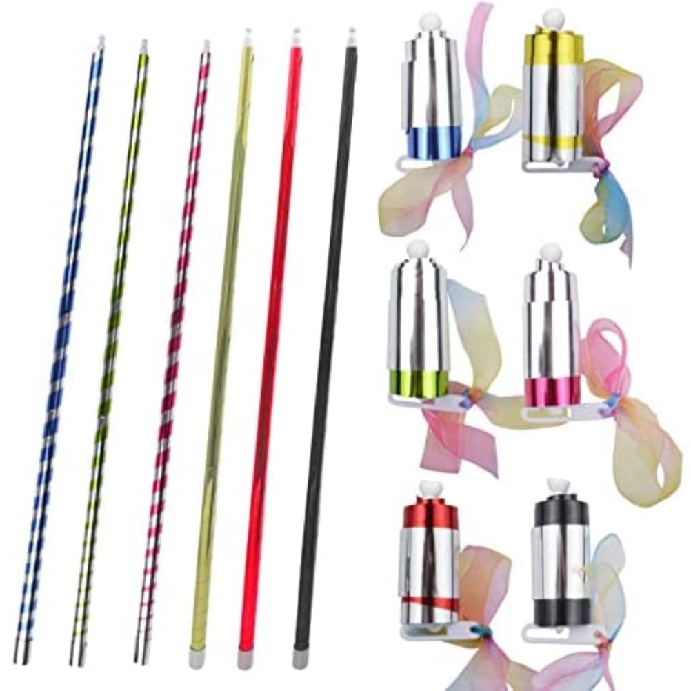 6 Stück Magischer Zauberstab 93CM Stab Tragbare Magischer Zauberstab Magic Stab Martial Arts Kunstst
