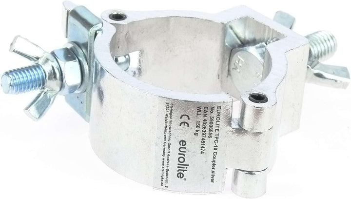 6 x Eurolite TPC-10 Half Coupler 30 mm breit Scheinwerferhaken Theaterhaken Schelle Montagehaken für