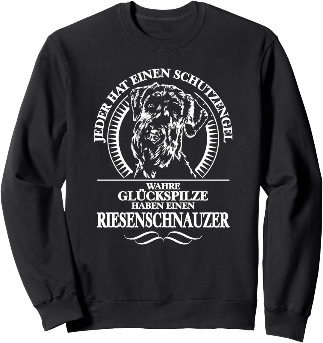 Riesenschnauzer Schutzengel Hund Hundespruch Sweatshirt
