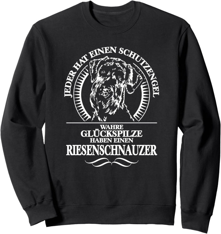 Riesenschnauzer Schutzengel Hund Hundespruch Sweatshirt