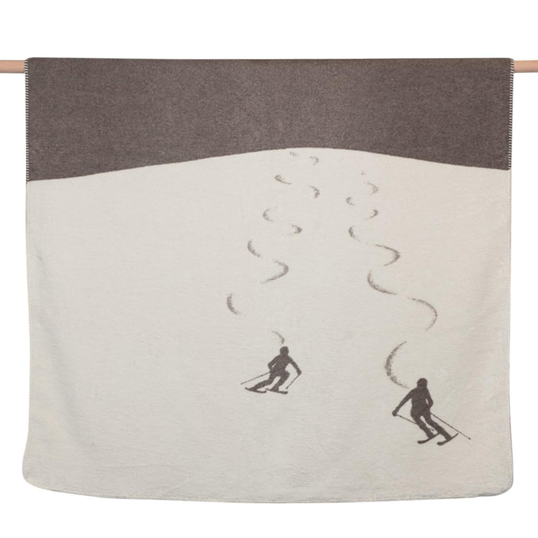 David Fussenegger Wohndecke Skifahrer Schlamm, 200x150 cm