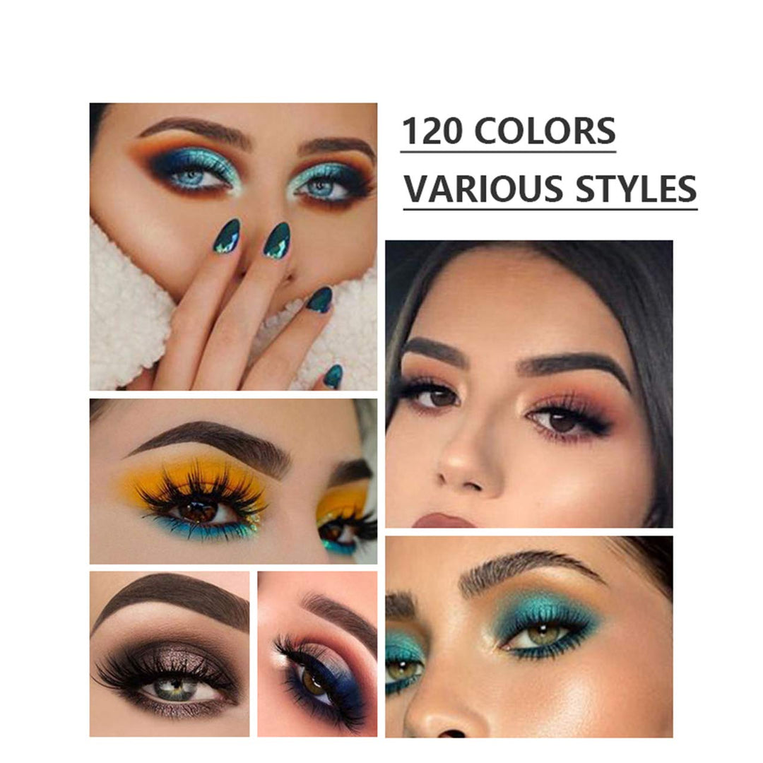 FantasyDay 120 Farben Hochpigmentierte Warme Natürliche Matt Schminke Lidschatten Palette Makeup Kit