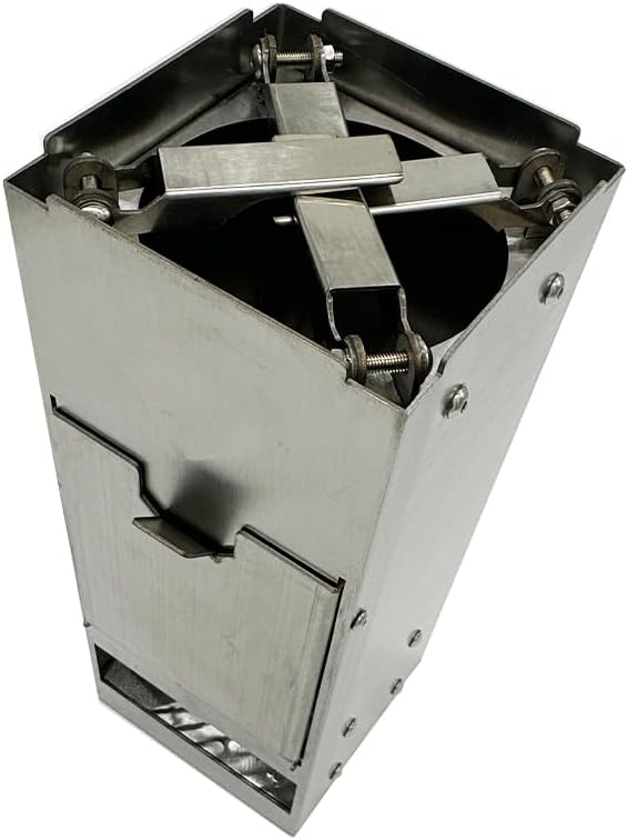 Grillmaster Rocket - Raketenofen mit Tragetasche | Stufenlose Gebläse | Outdoor Holzofen aus 2 mm Ed