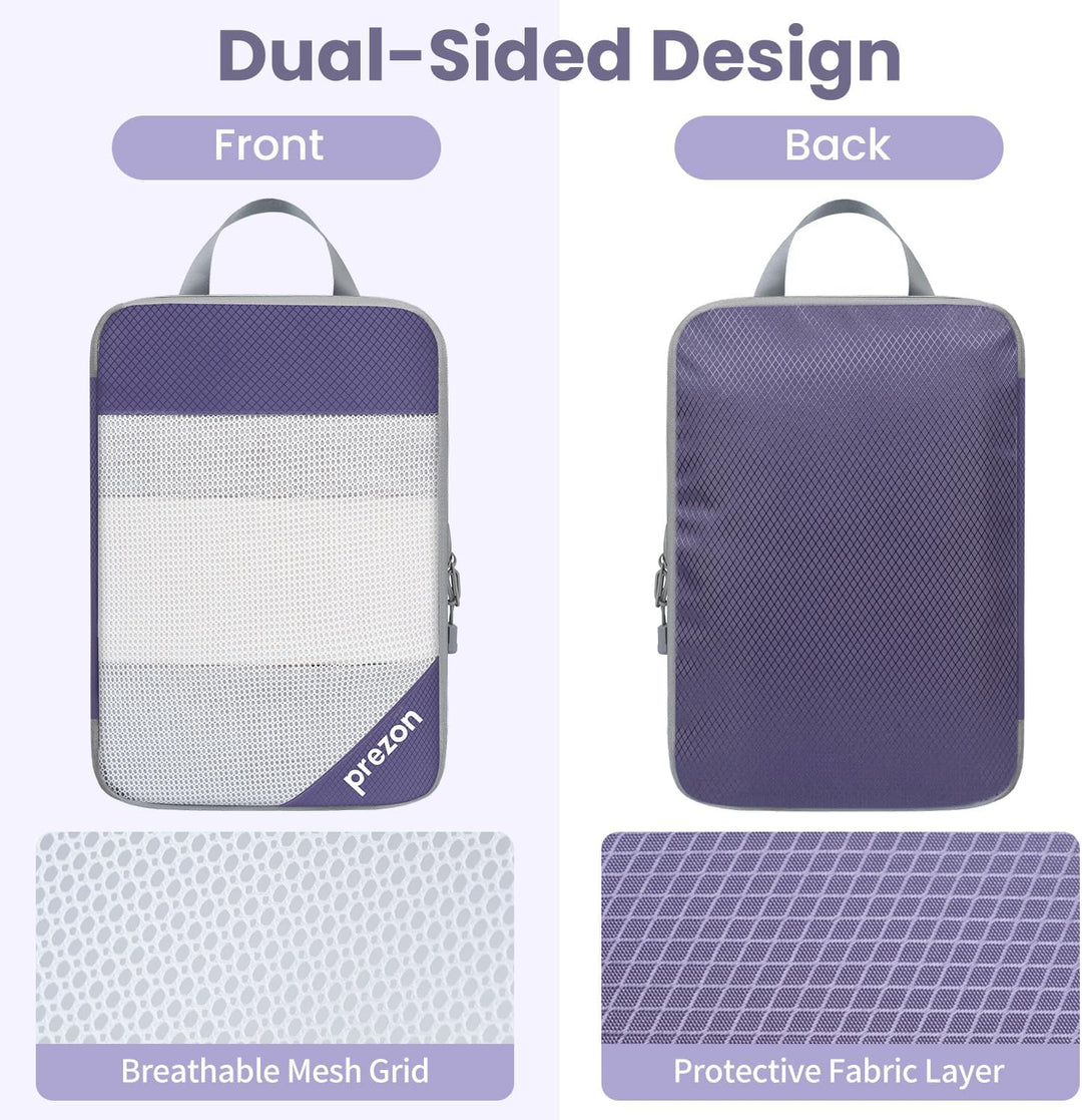 6 Set Kompressions-Packwürfel, Durchsichtiges Design, Platzsparend, Leicht, Massgeschneidertes Katio