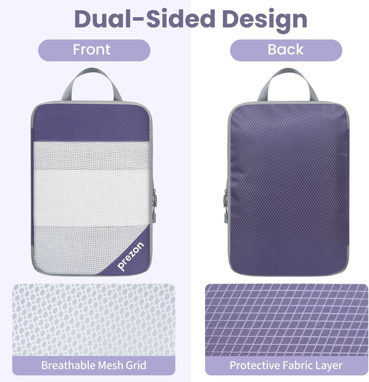 6 Set Kompressions-Packwürfel, Durchsichtiges Design, Platzsparend, Leicht, Massgeschneidertes Katio