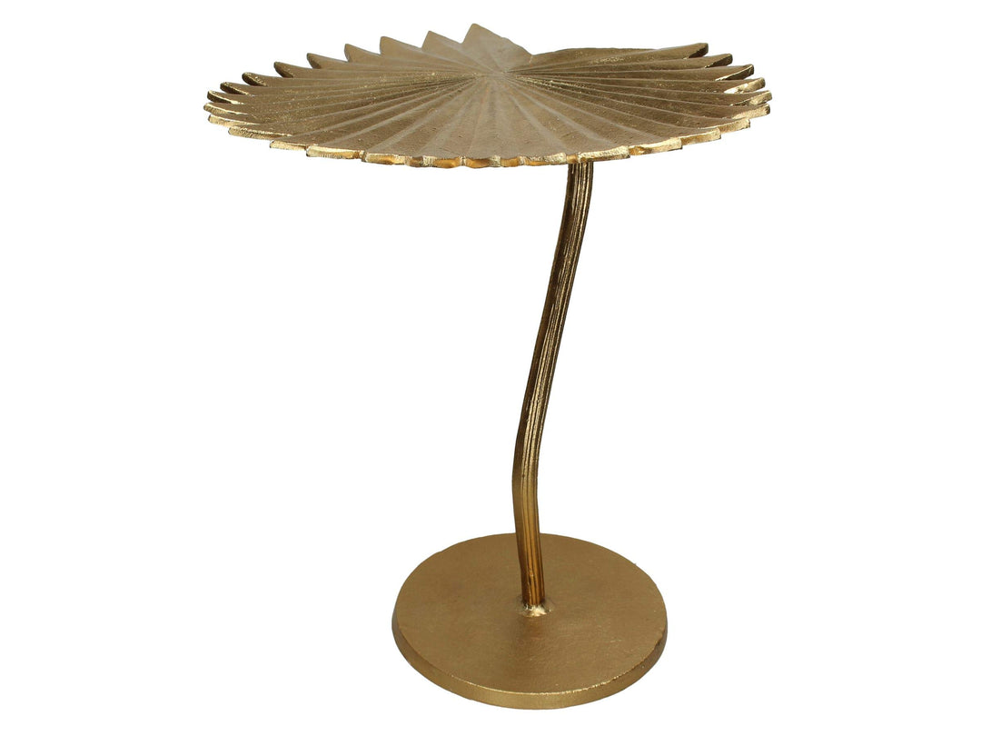 Beistelltisch Leaf - Metall - Gold - Couchtisch