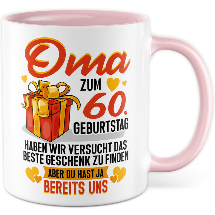 Tasse Grossmutter Geschenk Oma zum 60. Geburtstag haben wir versucht das beste Geschenk zu finden, a