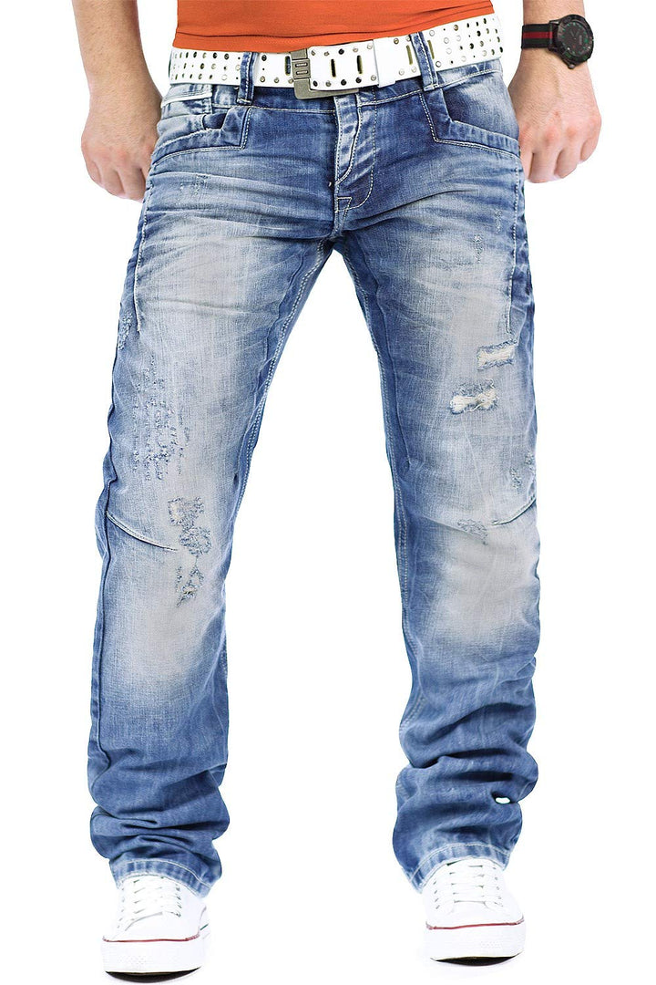 Cipo & Baxx Herren Destroyed Jeans bans 42W / 34L Blau - 21, 42W / 34L Blau - 21