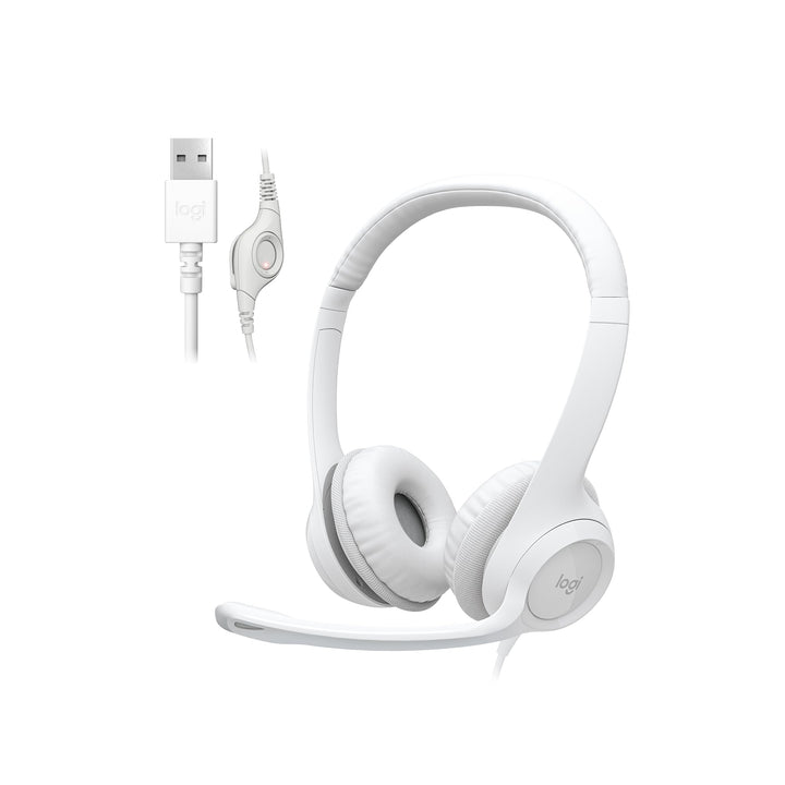 Logitech H390 Kabelgebundenes Headset für PC/Laptop, Stereo-Kopfhörer mit Mikrofon mit Geräuschunter